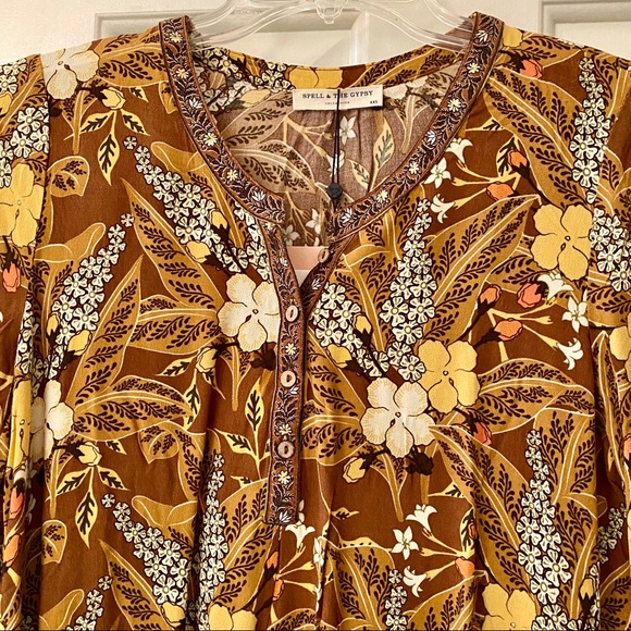 🌺🎉HP🎉🌺 NWT Spell & The Gypsy Bianca Tunic Dress - Picture 10 of 15